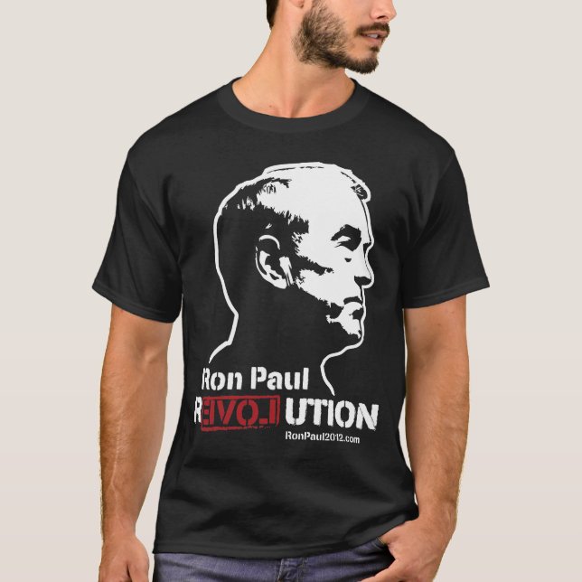 Ron Paul revolutionskjortor T-shirt (Framsida)