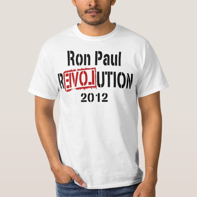 Ron Paul revolutionT-tröja 2012 T-shirt (Framsida)