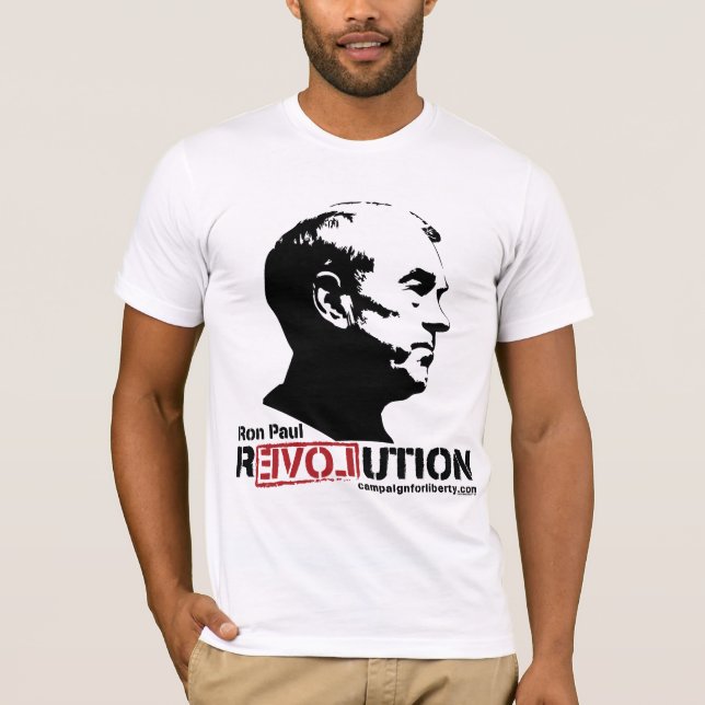 Ron Paul revolutionT-tröja T-shirt (Framsida)