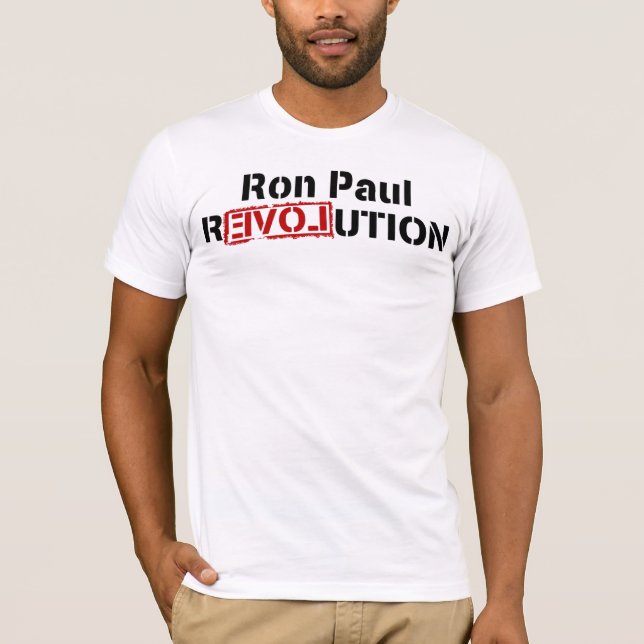 Ron Paul revolutionT-tröja Tee (Framsida)