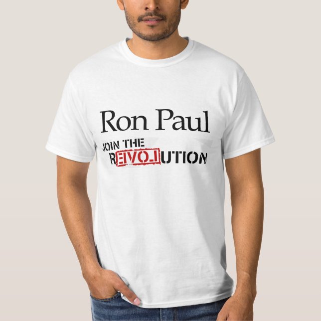 Ron Paul revolutionutslagsplats T-shirt (Framsida)
