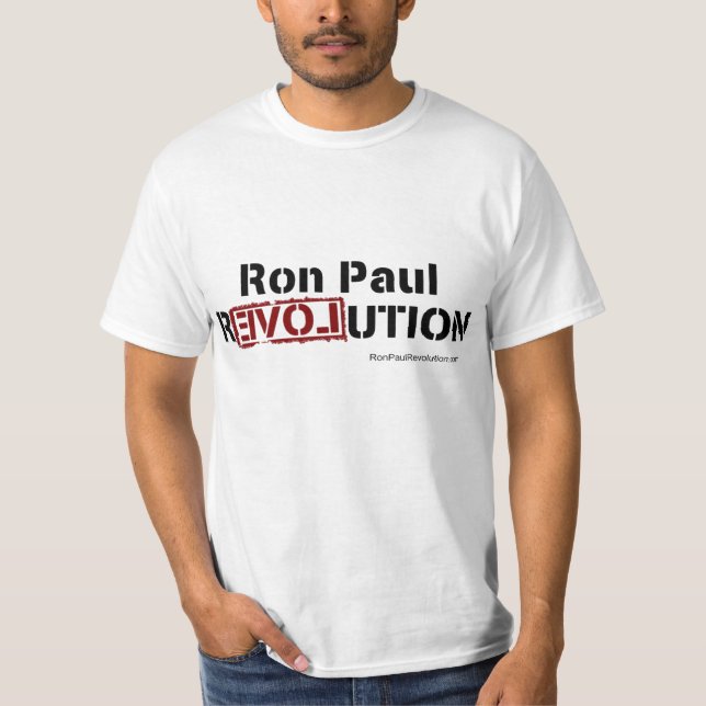Ron Paul revolutionutslagsplats Tee Shirt (Framsida)