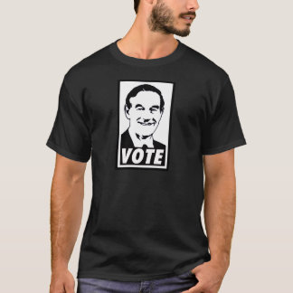Ron Paul röstar svart 2012 T Shirt