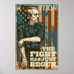 Ron Paul slagsmål har precis börjat affischen Poster