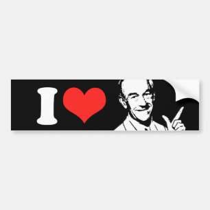 Ron Paul snackar Bildekal