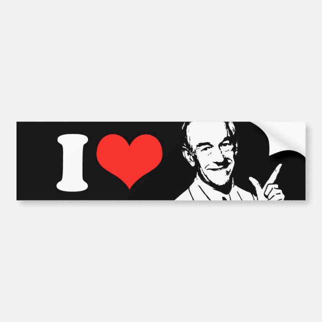 Ron Paul snackar Bildekal (Framsidan)