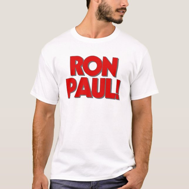 RON PAUL! T-tröja T-shirt (Framsida)