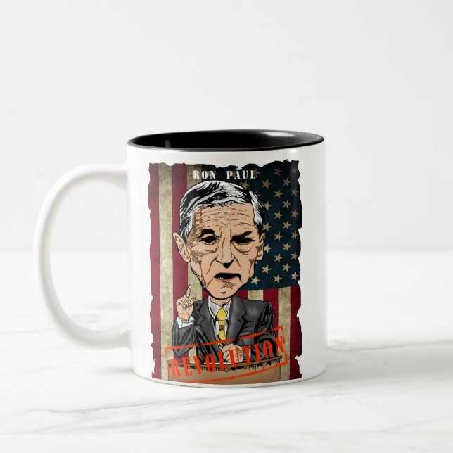 RON PAUL TVÅ-TONAR MUGGEN Två-Tonad MUGG (Vänster)