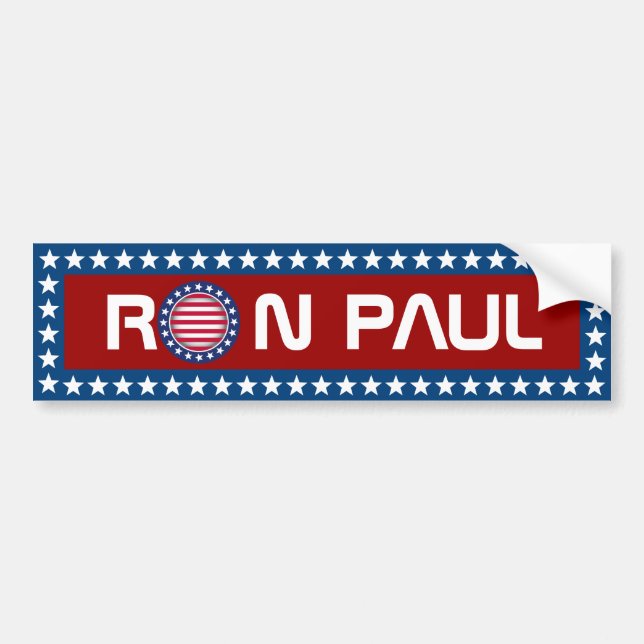 RON PAUL - US-presidentval Bildekal (Framsidan)