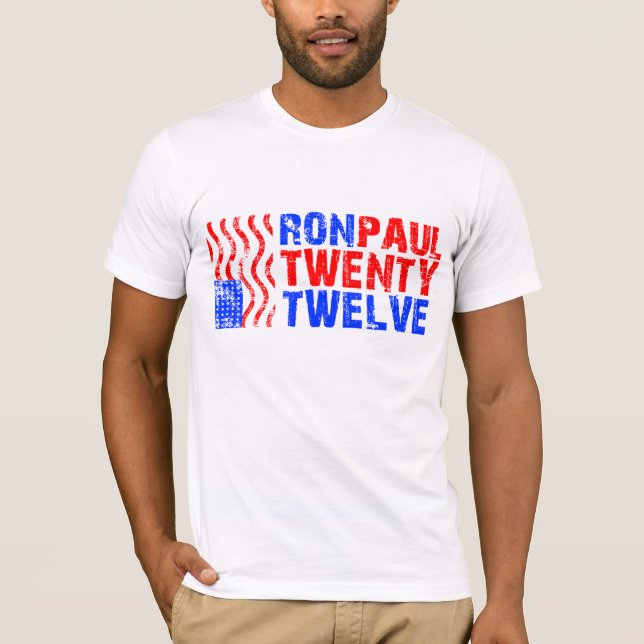 RON PAUL UTSLAGSPLATS 2012 T SHIRT (Framsida)