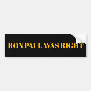 Ron Paul var Höger Bumper Sticker Bildekal