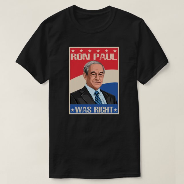 Ron Paul var Höger Tee (Design framsida)