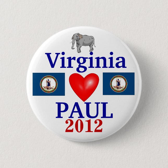 Ron Paul Virginia 2012 Knapp (Framsida)
