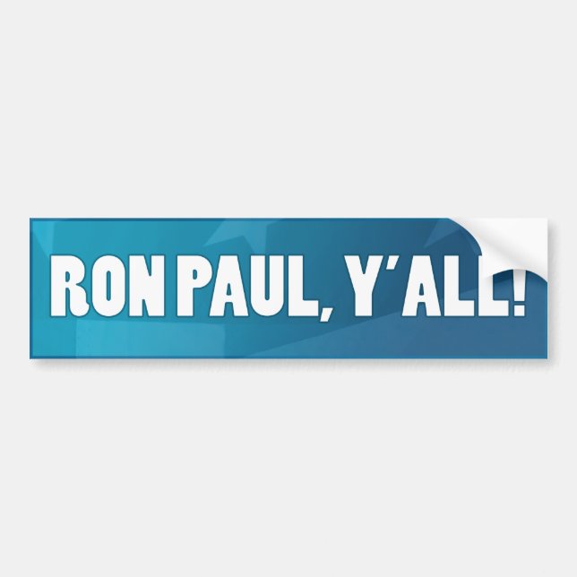 Ron Paul Yall! Bildekal (Framsidan)