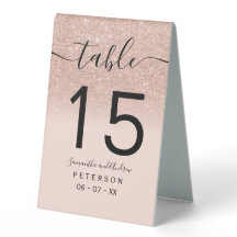 Ron rosan guld glitter,   bröllop bord