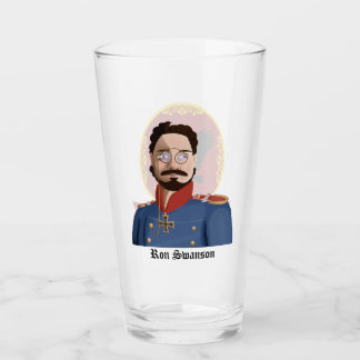 Ron Swanson Beer Glass Glaskopp