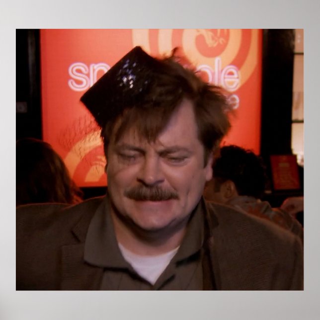 Ron Swanson Dancing Poster (Framsidan)