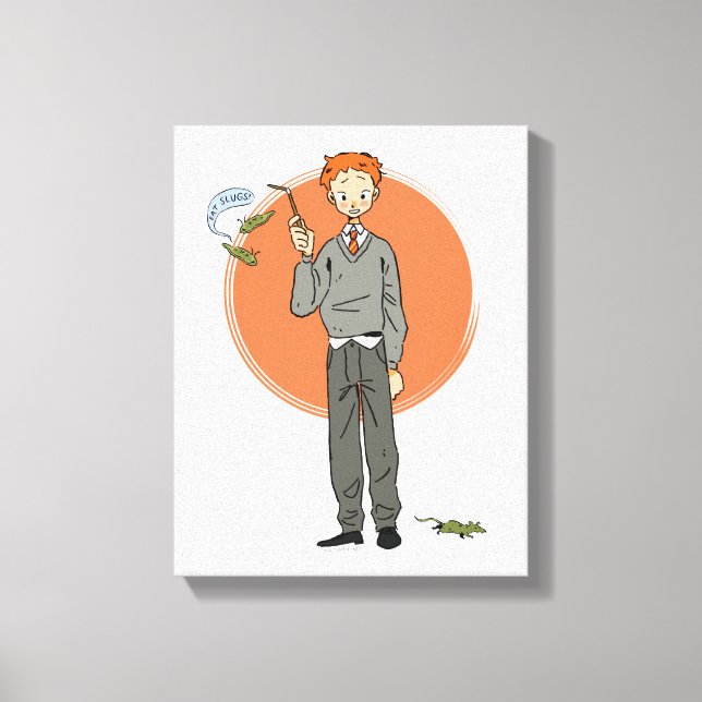 Ron Weasley Illustration "Eat Slugs" Canvastryck (Framsida)