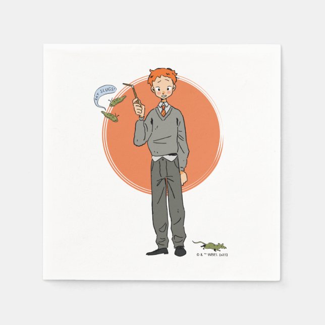 Ron Weasley Illustration "Eat Slugs" Pappersservett (Framsidan)