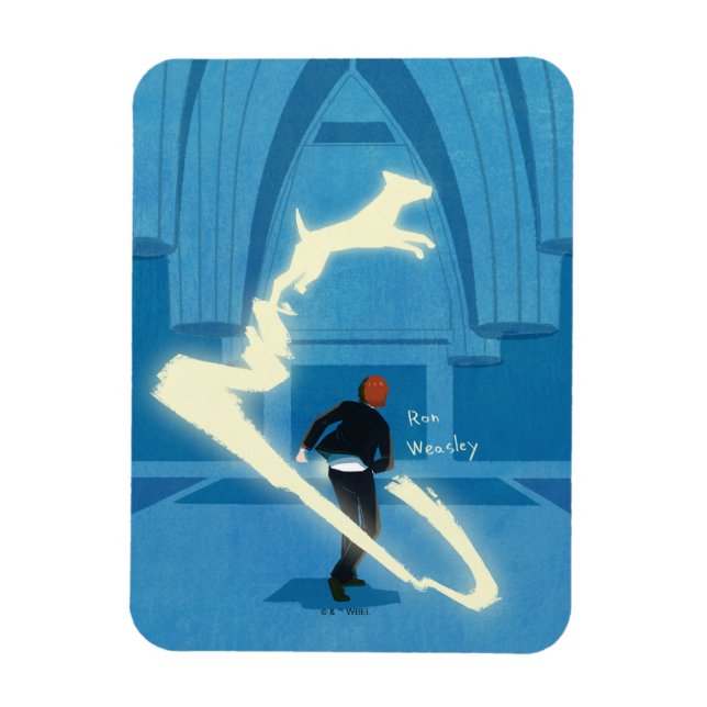 Ron Weasley Patronus-målning Magnet (Vertikal)