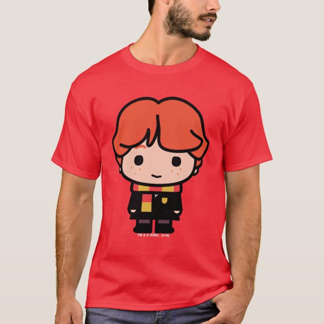 Ron Weasley Tecknad Karaktär Konst T Shirt (Framsida)