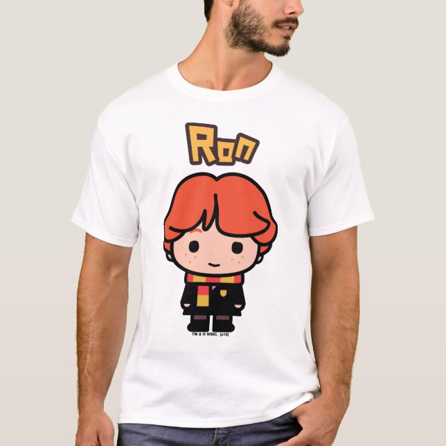 Ron Weasley Tecknade figurer Art T Shirt (Framsida)