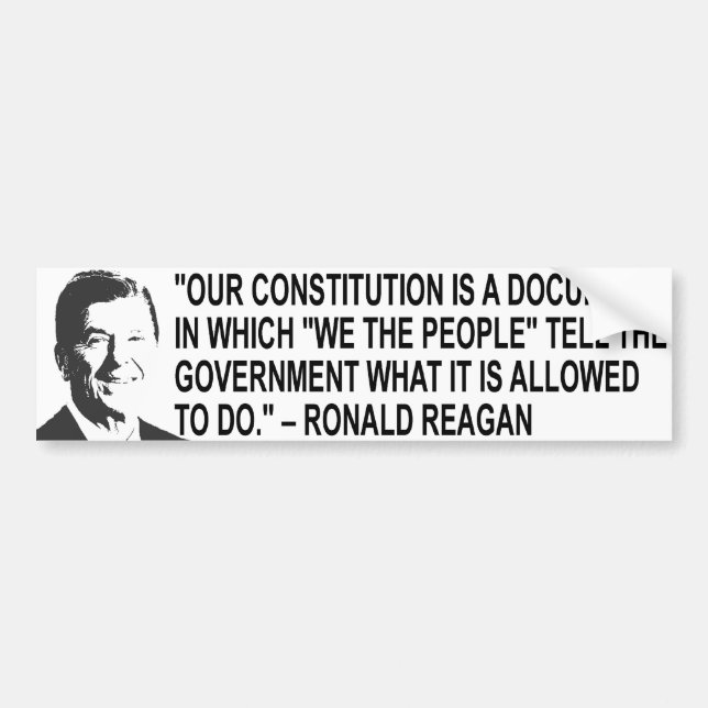 Ronal Reagan citationsteckenbildekal Bildekal (Framsidan)