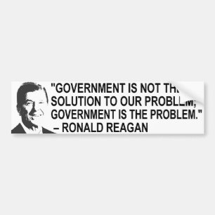 Ronal Reagan citationsteckenbildekal Bildekal
