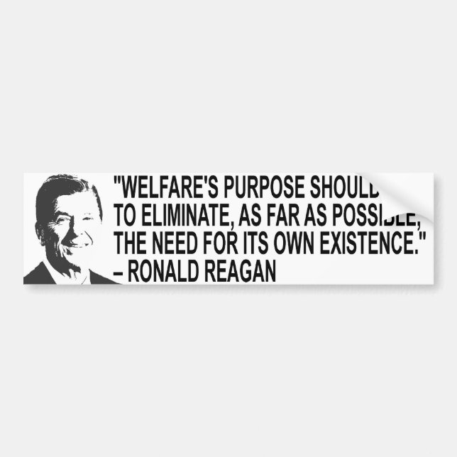 Ronal Reagan citationsteckenbildekal Bildekal (Framsidan)