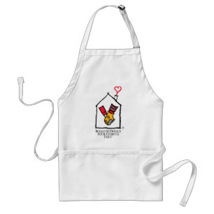 Ronald McDonald händer Förkläde