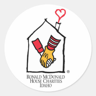 Ronald McDonald händer Runt Klistermärke