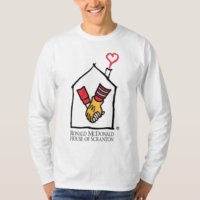 Ronald McDonald händer Tee (Framsida)