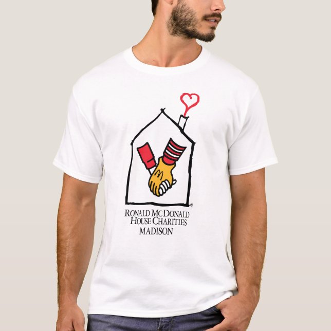 Ronald McDonald händer Tee (Framsida)