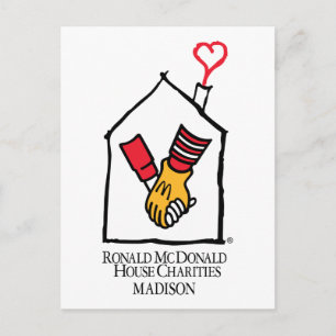 Ronald McDonald Händer Vykort