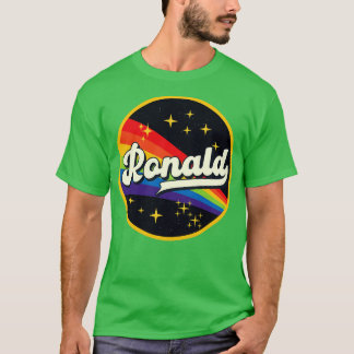 Ronald Rainbow in Space Vintage Stil T Shirt
