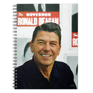 Ronald Reagan Anteckningsbok Med Spiral