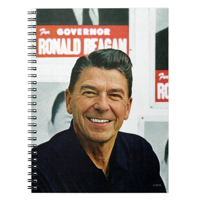 Ronald Reagan Anteckningsbok Med Spiral (Framsidan)