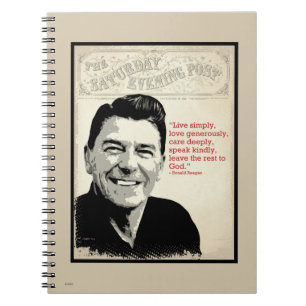 Ronald Reagan citationstecken Anteckningsbok