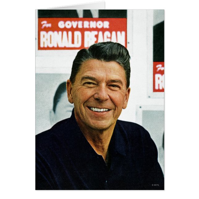 Ronald Reagan Hälsningskort (Framsidan)