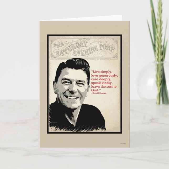 Ronald Reagan Quote Kort (Framsida)