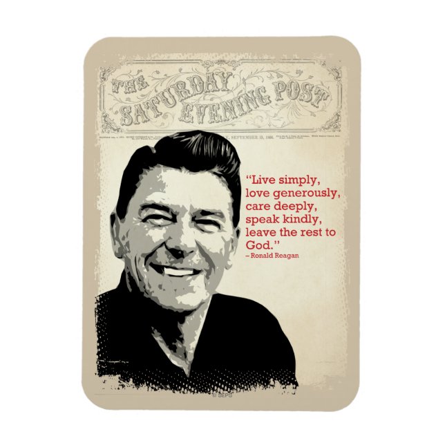 Ronald Reagan Quote Magnet (Vertikal)