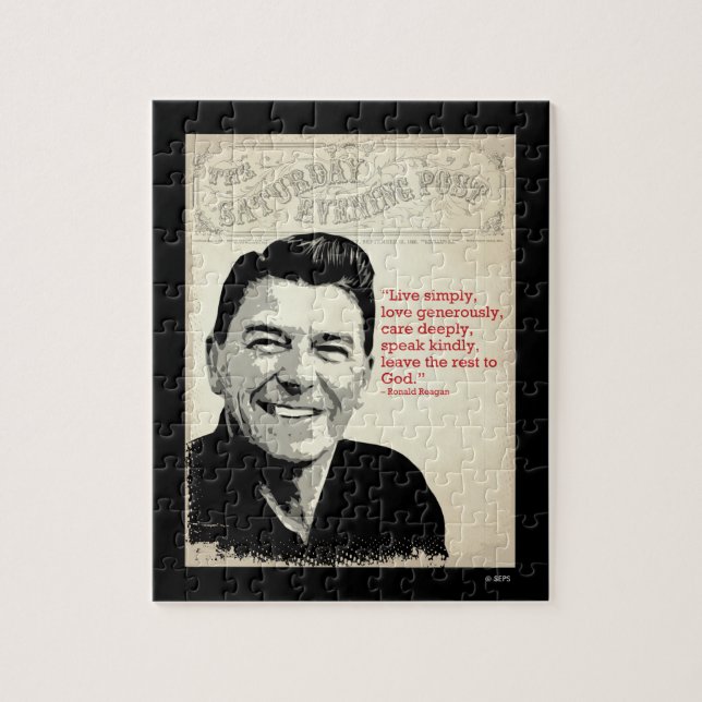 Ronald Reagan Quote Pussel (Vertikal)