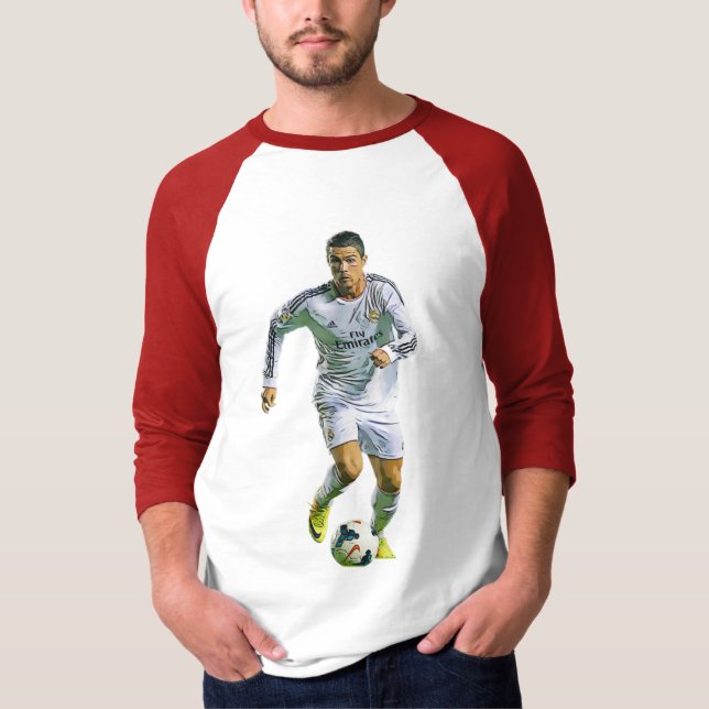 Ronaldo Messi Footbal Soccer T Shirt (Framsida)