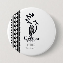 Rond, Très grand : 7,6 cm Cagou Style Knapp