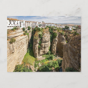 Ronda. Canyon. Stad. Folk. Vykort