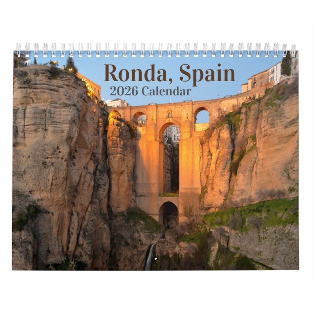 Ronda, Spanien 2026, fotokalender Kalender (Omslag)