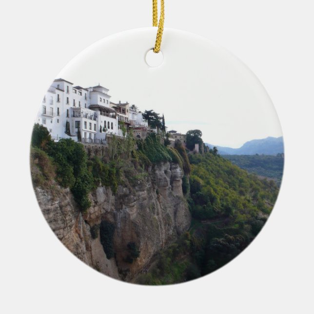 Ronda, Spanien Julgransprydnad Keramik (Framsidan)