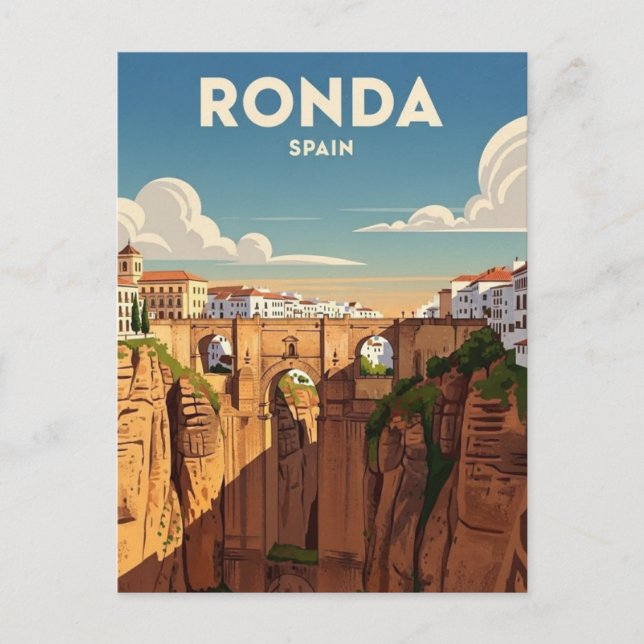 Ronda Spanien Resa Vykort (Framsida)