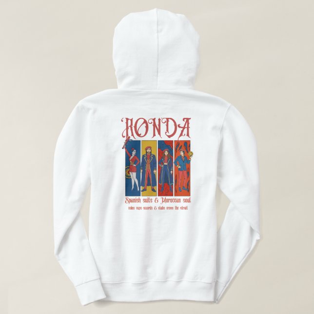 Ronda: Spanish Suits & Moroccan Soul | Card Suits  Hoodie (Design baksida)