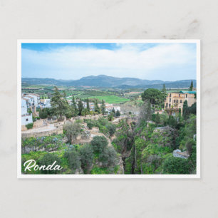 Ronda-staden i Andalusien, Spanien Vykort